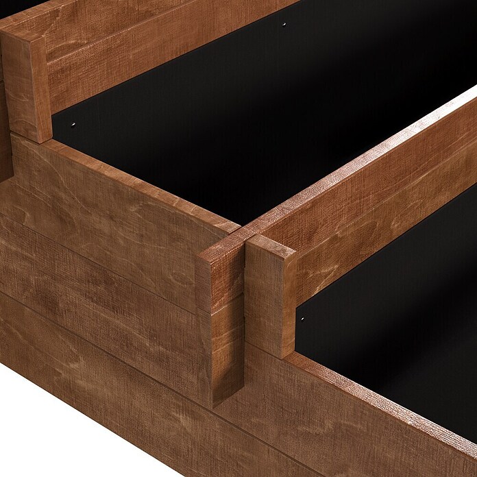 Dobar Pflanzkasten Hochbeet (110 x 88 x 36 cm, Nutzfläche: 0,97 m², Kiefer, Bernstein)