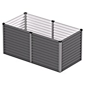 Vitavia Hochbeet Meta 858 (187,7 x 96,2 x 85,8 cm, Zincalume®, Granit/Silber) | BAUHAUS