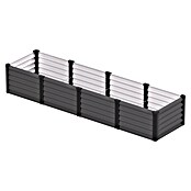 Vitavia Hochbeet Meta In&Out 401 (245 x 65 x 40 cm, Zincalume®, Granit/Schwarz) | BAUHAUS