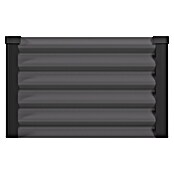 Vitavia Hochbeet Meta In&Out 401 (245 x 65 x 40 cm, Zincalume®, Granit/Schwarz) | BAUHAUS