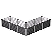 Vitavia Hochbeet Meta In&Out 401 (185 x 185 x 40 cm, Zincalume®, Granit/Silber) | BAUHAUS