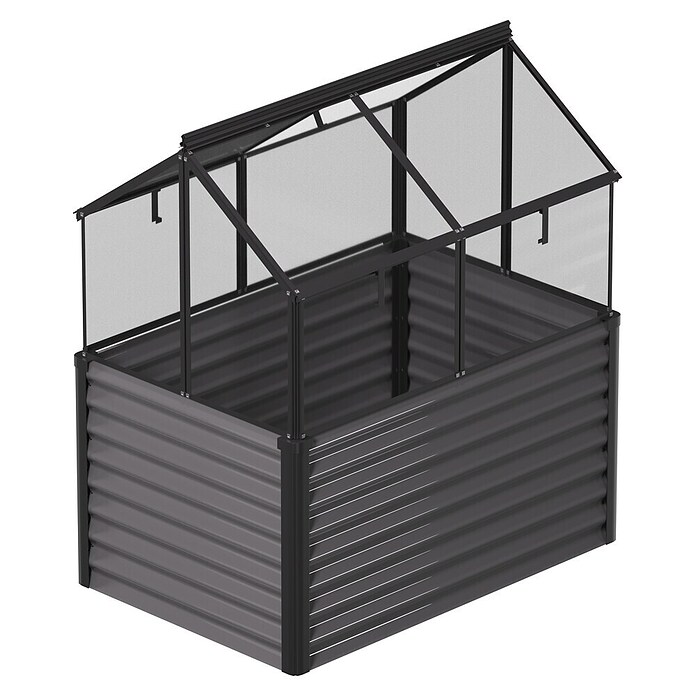 Vitavia Hochbeet Paris (121,7 x 83,1 x 135,1 cm, Schwarz, Sicherheitsglas) | BAUHAUS