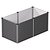Vitavia Hochbeet Meta 858 (187,7 x 96,2 x 85,8 cm, Zincalume®, Granit/Silber) | BAUHAUS