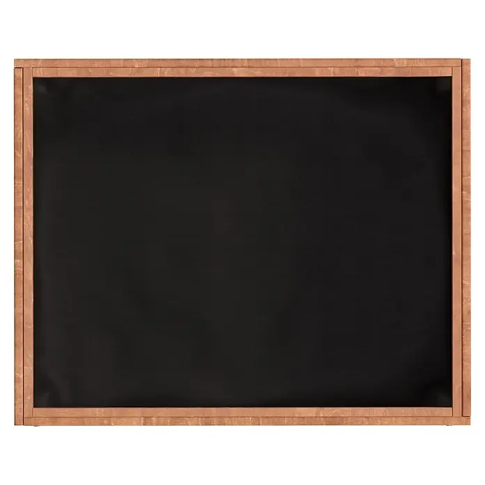 Dobar Hochbeet - 50 x 40 x 45 cm, Holz, Braun - Leere schwarze Kreidetafel mit hellem Holzrahmen.