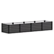 Vitavia Hochbeet Meta In&Out 401 (245 x 65 x 40 cm, Zincalume®, Granit/Schwarz) | BAUHAUS