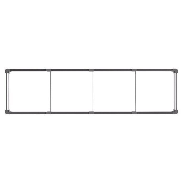 Vitavia Hochbeet Meta In&Out 401 (245 x 65 x 40 cm, Zincalume®, Granit/Schwarz) | BAUHAUS