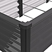 Vitavia Hochbeet Meta In&Out 401 (245 x 65 x 40 cm, Zincalume®, Granit/Schwarz) | BAUHAUS