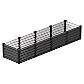 Vitavia Hochbeet Meta In&Out 401 (245 x 65 x 40 cm, Zincalume®, Granit/Schwarz) | BAUHAUS