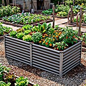 Vitavia Hochbeet Meta 858 (187,7 x 96,2 x 85,8 cm, Zincalume®, Granit/Silber) | BAUHAUS