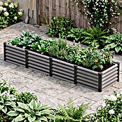 Vitavia Hochbeet Meta In&Out 401 (245 x 65 x 40 cm, Zincalume®, Granit/Schwarz) | BAUHAUS