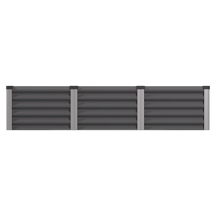 Vitavia Hochbeet Meta In&Out 401 (185 x 185 x 40 cm, Zincalume®, Granit/Silber) | BAUHAUS