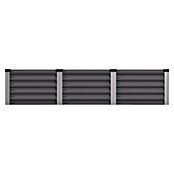 Vitavia Hochbeet Meta In&Out 401 (185 x 185 x 40 cm, Zincalume®, Granit/Silber) | BAUHAUS