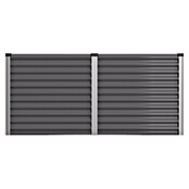 Vitavia Hochbeet Meta 858 (187,7 x 96,2 x 85,8 cm, Zincalume®, Granit/Silber) | BAUHAUS