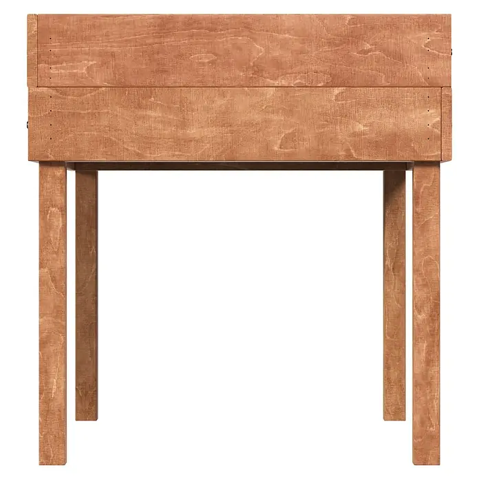 Dobar Hochbeet - 50 x 40 x 45 cm, Holz, Braun - Vorderansicht eines hellbraunen Hochbeets aus Holz zum Bepflanzen.