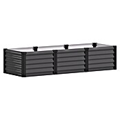 Vitavia Hochbeet Meta In&Out 401 (185 x 65 x 40 cm, Zincalume®, Granit/Schwarz) | BAUHAUS