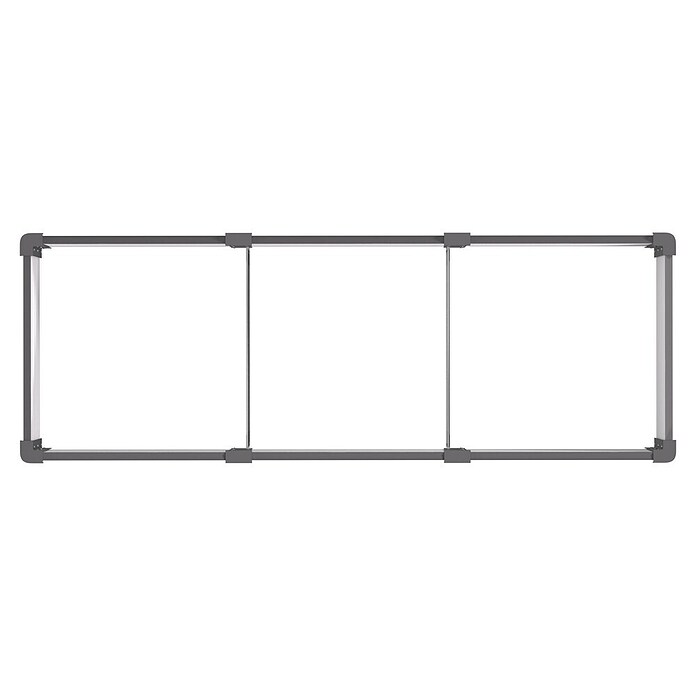 Vitavia Hochbeet Meta In&Out 401 (185 x 65 x 40 cm, Zincalume®, Granit/Schwarz) | BAUHAUS