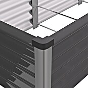 Vitavia Hochbeet Meta In&Out 401 (245 x 65 x 40 cm, Zincalume®, Granit/Silber) | BAUHAUS