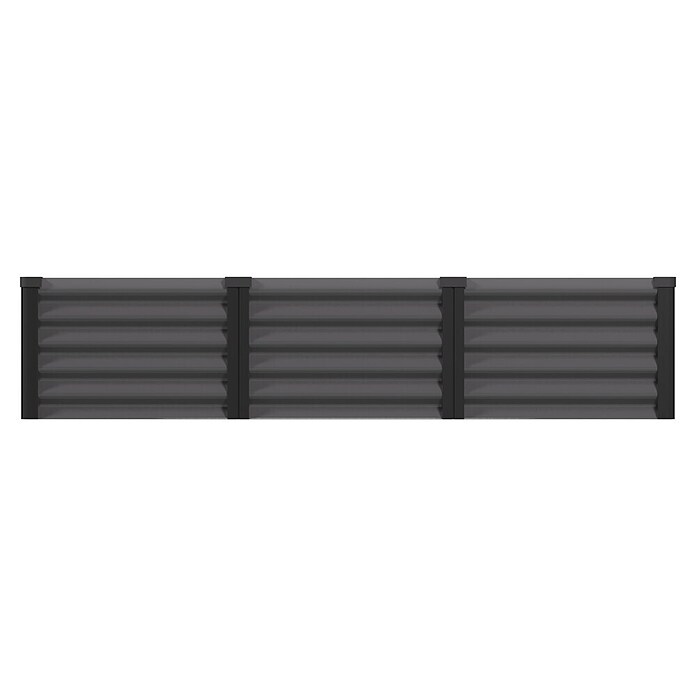 Vitavia Hochbeet Meta In&Out 401 (185 x 185 x 40 cm, Zincalume®, Granit/Schwarz) | BAUHAUS