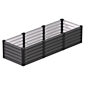 Vitavia Hochbeet Meta In&Out 401 (185 x 65 x 40 cm, Zincalume®, Granit/Schwarz) | BAUHAUS
