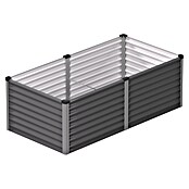 Vitavia Hochbeet Meta 630 (187,7 x 96,2 x 63 cm, Zincalume®, Granit/Silber) | BAUHAUS
