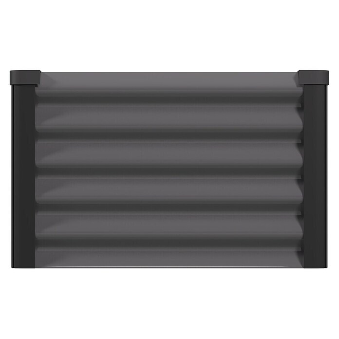 Vitavia Hochbeet Meta In&Out 401 (185 x 65 x 40 cm, Zincalume®, Granit/Schwarz) | BAUHAUS