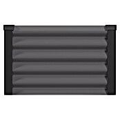 Vitavia Hochbeet Meta In&Out 401 (185 x 65 x 40 cm, Zincalume®, Granit/Schwarz) | BAUHAUS