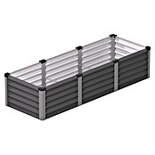 Vitavia Hochbeet Meta In&Out 401 (185 x 65 x 40 cm, Zincalume®, Granit/Silber) | BAUHAUS