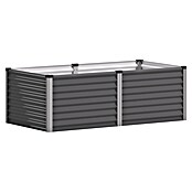 Vitavia Hochbeet Meta 630 (187,7 x 96,2 x 63 cm, Zincalume®, Granit/Silber) | BAUHAUS