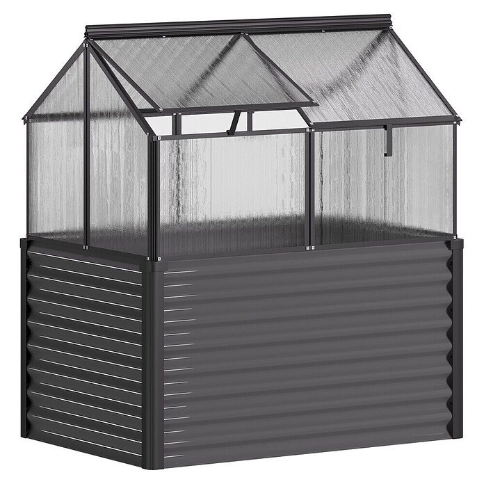 Vitavia Hochbeet Paris (121,7 x 83,1 x 135,1 cm, Schwarz, Polycarbonat) | BAUHAUS