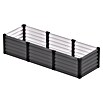 Vitavia Hochbeet Meta In&Out 401 (185 x 65 x 40 cm, Zincalume®, Granit/Schwarz) | BAUHAUS