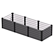 Vitavia Hochbeet Meta In&Out 401 (185 x 65 x 40 cm, Zincalume®, Granit/Schwarz) | BAUHAUS