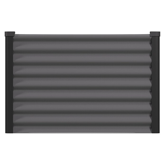 Vitavia Hochbeet Meta 630 (187,7 x 96,2 x 63 cm, Zincalume®, Granit/Schwarz) | BAUHAUS