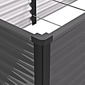 Vitavia Hochbeet Meta 630 (187,7 x 96,2 x 63 cm, Zincalume®, Granit/Schwarz) | BAUHAUS