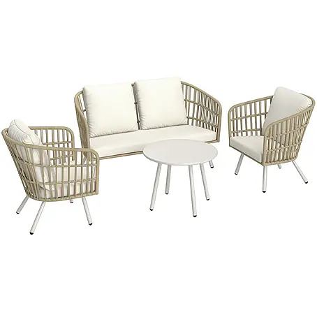 Outsunny  Loungemöbel-Set
