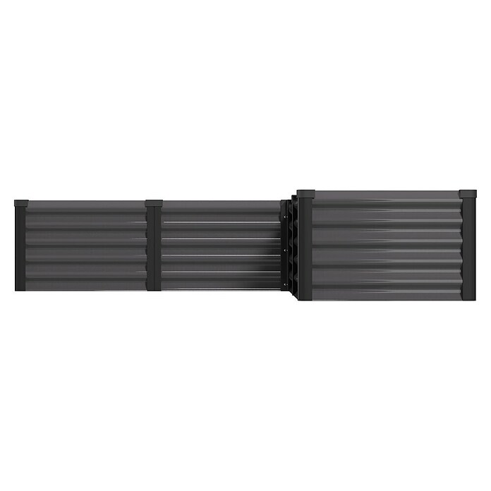 Vitavia Hochbeet Meta In&Out 401 (185 x 185 x 40 cm, Zincalume®, Granit/Schwarz) | BAUHAUS