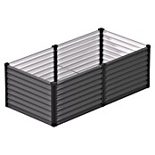 Vitavia Hochbeet Meta 630 (187,7 x 96,2 x 63 cm, Zincalume®, Granit/Schwarz) | BAUHAUS