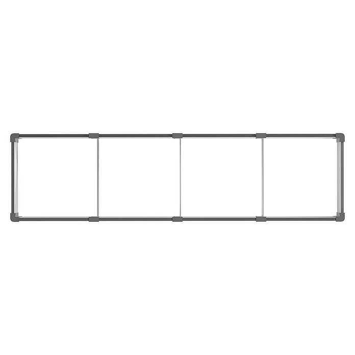 Vitavia Hochbeet Meta In&Out 401 (245 x 65 x 40 cm, Zincalume®, Granit/Silber) | BAUHAUS