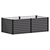 Vitavia Hochbeet Meta 630 (187,7 x 96,2 x 63 cm, Zincalume®, Granit/Schwarz) | BAUHAUS