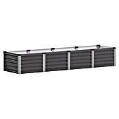 Vitavia Hochbeet Meta In&Out 401 (245 x 65 x 40 cm, Zincalume®, Granit/Silber) | BAUHAUS