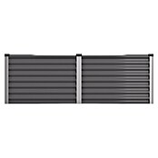 Vitavia Hochbeet Meta 630 (187,7 x 96,2 x 63 cm, Zincalume®, Granit/Silber) | BAUHAUS