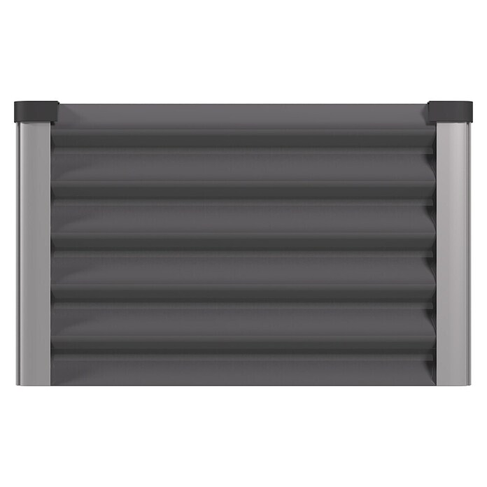 Vitavia Hochbeet Meta In&Out 401 (245 x 65 x 40 cm, Zincalume®, Granit/Silber) | BAUHAUS