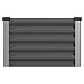 Vitavia Hochbeet Meta In&Out 401 (245 x 65 x 40 cm, Zincalume®, Granit/Silber) | BAUHAUS