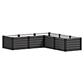 Vitavia Hochbeet Meta In&Out 401 (185 x 185 x 40 cm, Zincalume®, Granit/Schwarz) | BAUHAUS