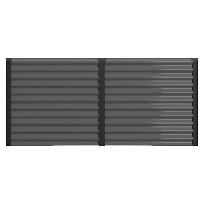 Vitavia Hochbeet Meta 858 (187,7 x 96,2 x 85,8 cm, Zincalume®, Granit/Schwarz) | BAUHAUS