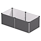 Vitavia Hochbeet Meta 630 (187,7 x 96,2 x 63 cm, Zincalume®, Granit/Silber) | BAUHAUS