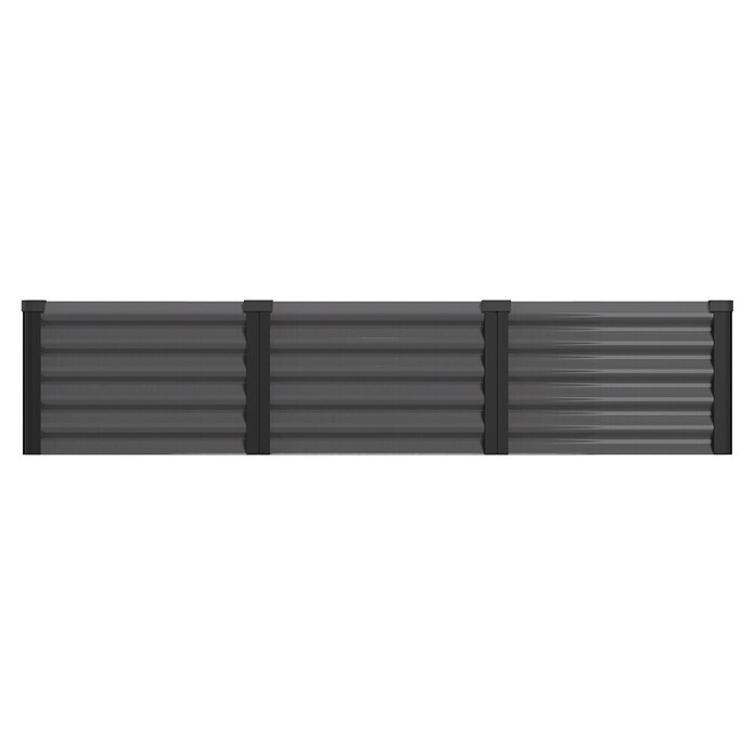 Vitavia Hochbeet Meta In&Out 401 (185 x 65 x 40 cm, Zincalume®, Granit/Schwarz) | BAUHAUS