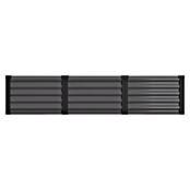 Vitavia Hochbeet Meta In&Out 401 (185 x 65 x 40 cm, Zincalume®, Granit/Schwarz) | BAUHAUS