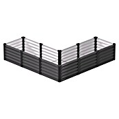 Vitavia Hochbeet Meta In&Out 401 (185 x 185 x 40 cm, Zincalume®, Granit/Schwarz) | BAUHAUS