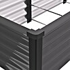 Vitavia Hochbeet Meta In&Out 401 (185 x 65 x 40 cm, Zincalume®, Granit/Schwarz) | BAUHAUS