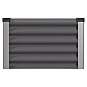 Vitavia Hochbeet Meta In&Out 401 (185 x 65 x 40 cm, Zincalume®, Granit/Silber) | BAUHAUS